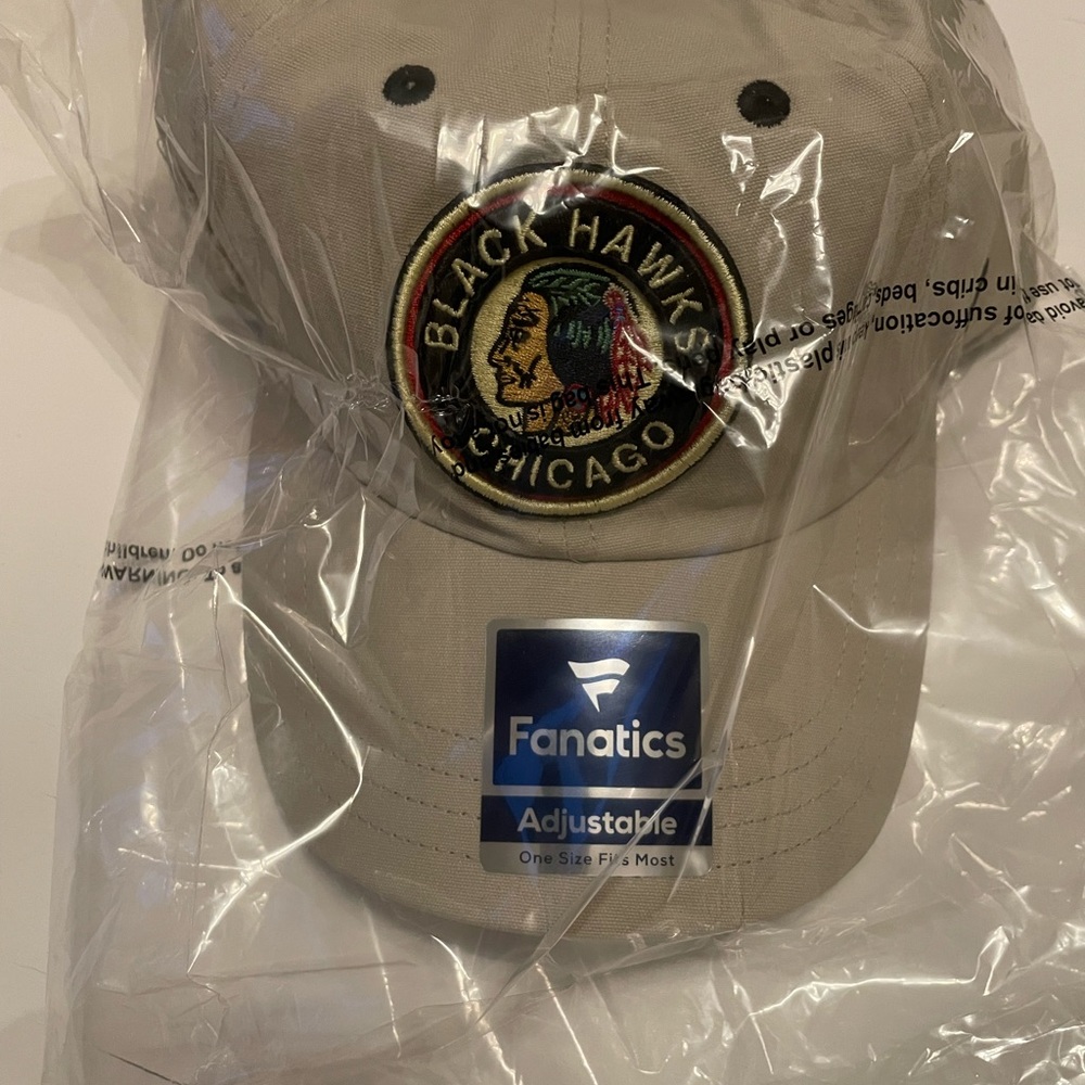 Chicago Blackhawks Fanatics Branded True Classic Adjustable Hat - Khaki